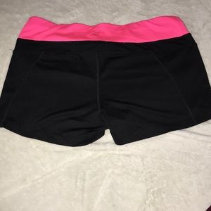 Pink and black Spandex